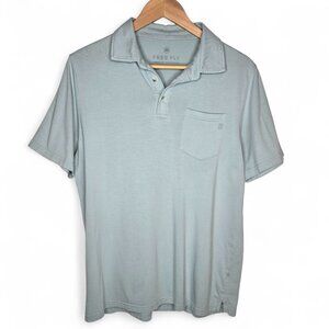 Free Fly Heritage Polo Shirt Men's Bamboo Blend Everyday Comfy Minimalist Soft M